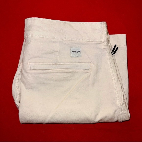 NWOT 🥀 Men's American Eagle Flat Front White Shorts - Picture 3 of 11